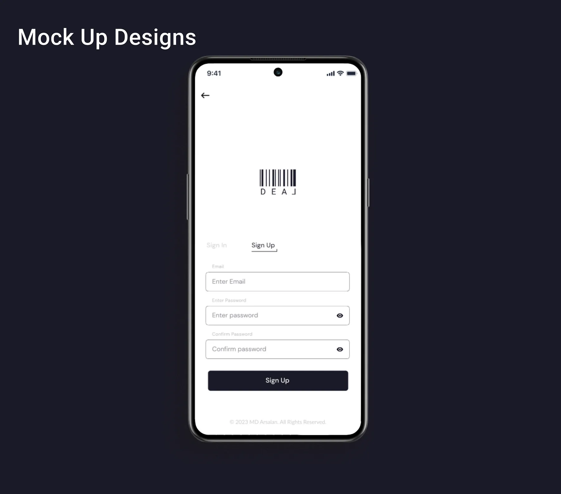 DEAL Mobile Dashboard Dribbble UI screen 5