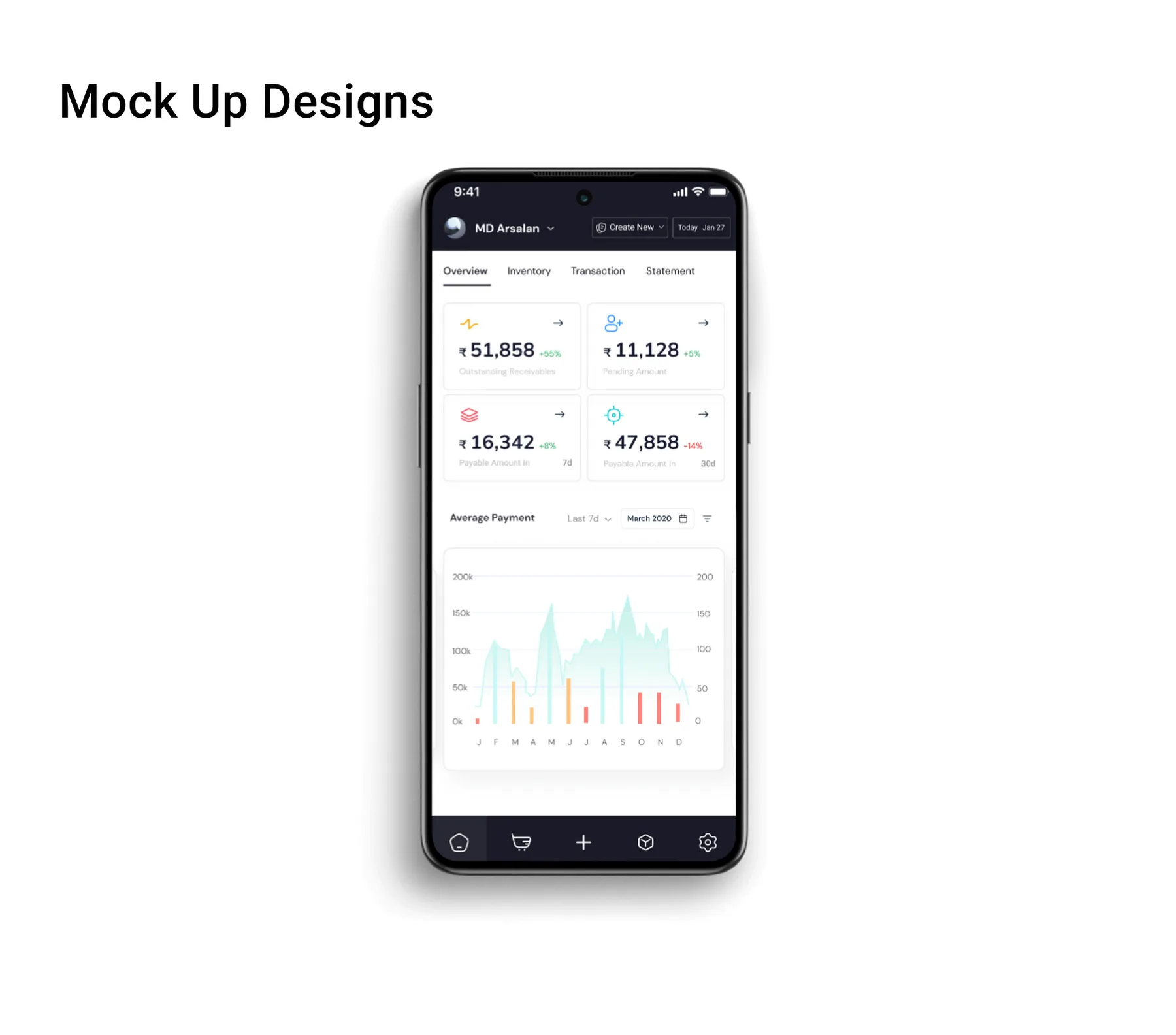DEAL Mobile Dashboard Dribbble UI screen 8