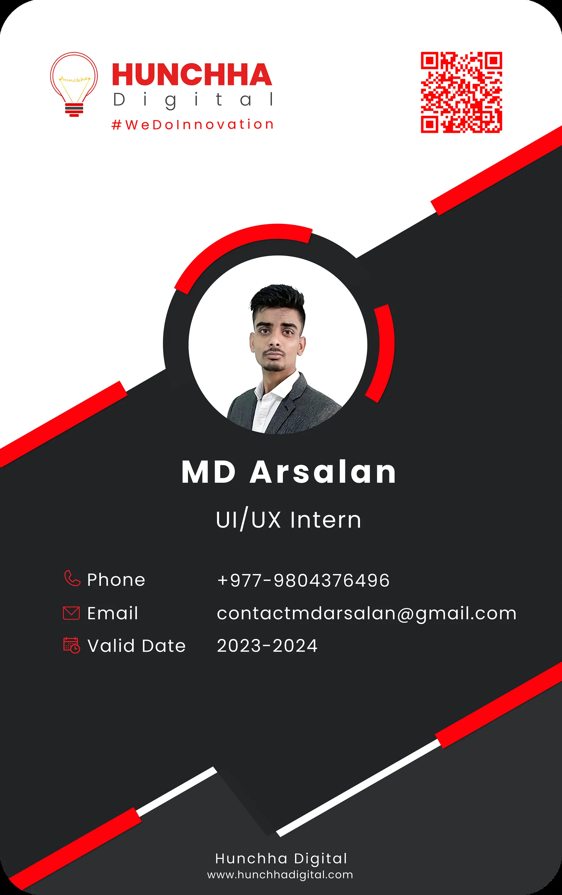 ID Card Design Dribbble UI screen 3